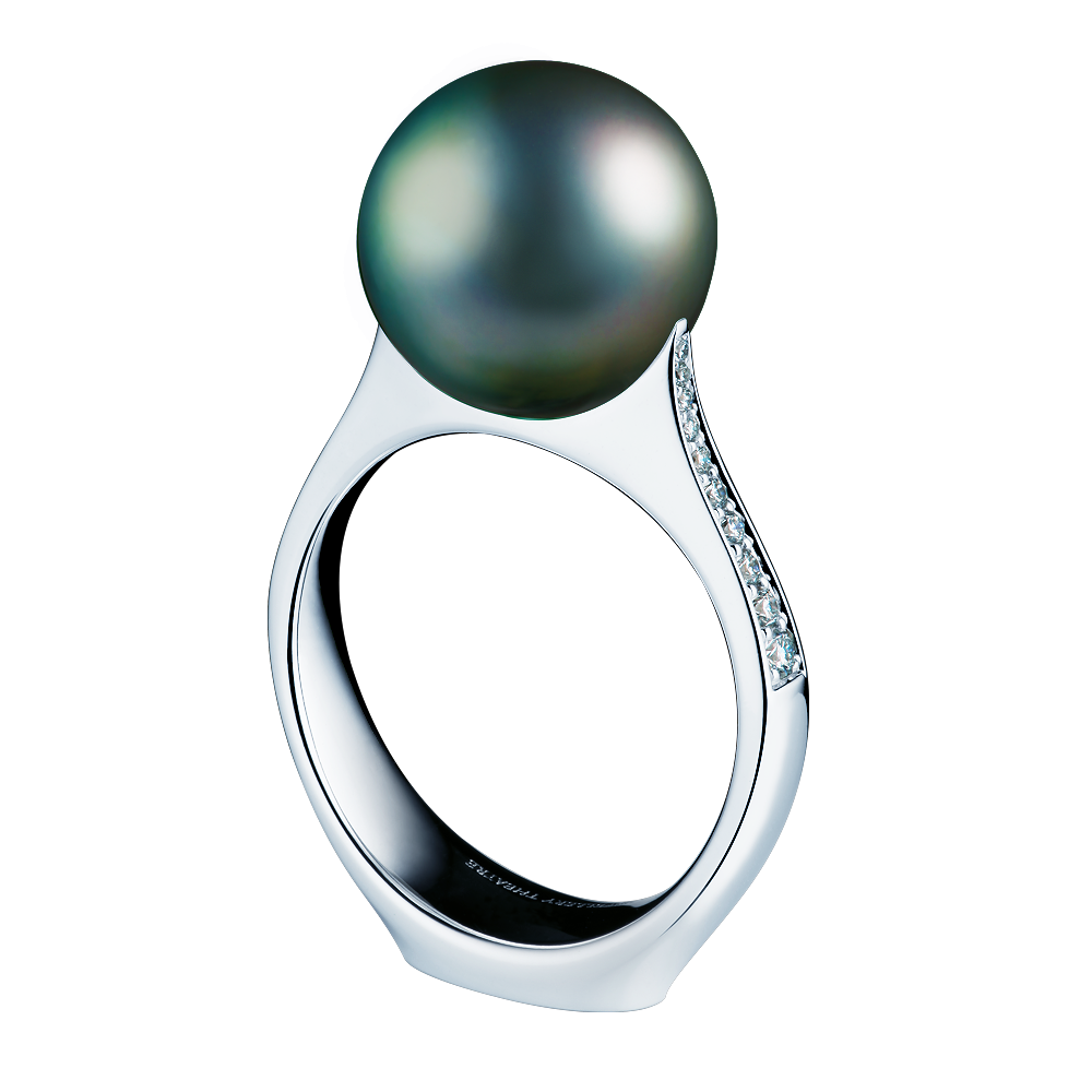 Золотое кольцо с черным жемчугом Pearl dreams P 1 140 WP15