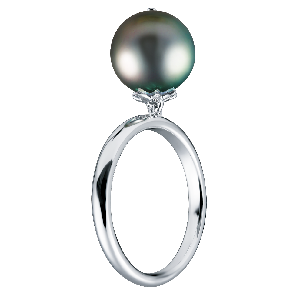 Золотое кольцо с черным жемчугом Pearl dreams P 1 210 WP15
